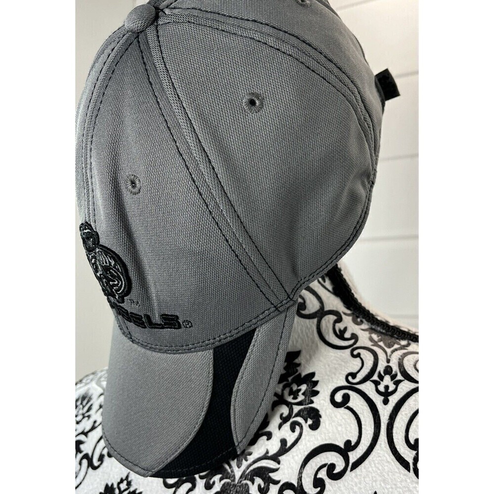 NCAA North Carolina Tar Heels Hat Cap Strap Back Gray/Black Basketball UNC Mens - Picture 4 of 9